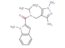 N-isopropyl-1-methyl-N-[(1,3,5-trimethyl-1H-pyrazol-4-yl)methyl]-1H-indole-2-carboxamide