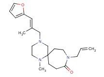 9-allyl-4-[(2E)-3-(2-furyl)-2-methyl-2-propen-1-yl]-1-methyl-1,4,9-triazaspiro[5.6]dodecan-10-one