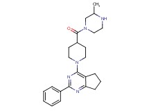 4-{4-[(3-methyl-1-piperazinyl)carbonyl]-1-piperidinyl}-2-phenyl-6,7-dihydro-5H-cyclopenta[d]pyrimidine dihydrochloride