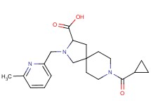 8-(cyclopropylcarbonyl)-2-[(6-methyl-2-pyridinyl)methyl]-2,8-diazaspiro[4.5]decane-3-carboxylic acid