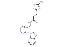 3-(5-amino-1H-1,2,4-triazol-3-yl)-N-{[2-(1H-benzimidazol-1-yl)pyridin-3-yl]methyl}propanamide