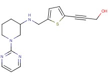 3-[5-({[1-(2-pyrimidinyl)-3-piperidinyl]amino}methyl)-2-thienyl]-2-propyn-1-ol