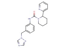 2-pyridin-2-yl-N-[3-(1H-1,2,4-triazol-1-ylmethyl)phenyl]piperidine-1-carboxamide