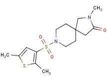 8-[(2,5-dimethyl-3-thienyl)sulfonyl]-2-methyl-2,8-diazaspiro[4.5]decan-3-one