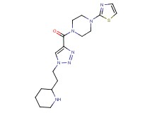 1-{[1-(2-piperidin-2-ylethyl)-1H-1,2,3-triazol-4-yl]carbonyl}-4-(1,3-thiazol-2-yl)piperazine