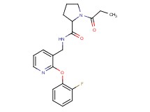 N-{[2-(2-fluorophenoxy)pyridin-3-yl]methyl}-1-propionylprolinamide