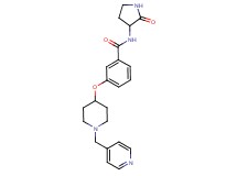 N-(2-oxopyrrolidin-3-yl)-3-{[1-(pyridin-4-ylmethyl)piperidin-4-yl]oxy}benzamide