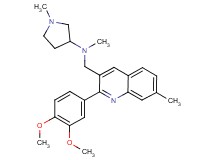 N-{[2-(3,4-dimethoxyphenyl)-7-methyl-3-quinolinyl]methyl}-N,1-dimethyl-3-pyrrolidinamine