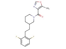 3-[2-(2,6-difluorophenyl)ethyl]-1-[(5-methyl-1,3-oxazol-4-yl)carbonyl]piperidine