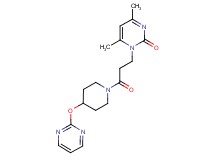 4,6-dimethyl-1-{3-oxo-3-[4-(pyrimidin-2-yloxy)piperidin-1-yl]propyl}pyrimidin-2(1H)-one