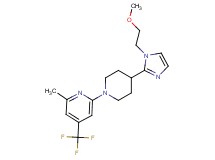 2-{4-[1-(2-methoxyethyl)-1H-imidazol-2-yl]-1-piperidinyl}-6-methyl-4-(trifluoromethyl)pyridine