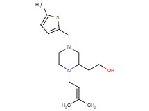 2-{1-(3-methyl-2-buten-1-yl)-4-[(5-methyl-2-thienyl)methyl]-2-piperazinyl}ethanol