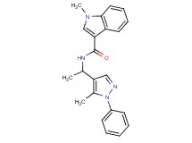 1-methyl-N-[1-(5-methyl-1-phenyl-1H-pyrazol-4-yl)ethyl]-1H-indole-3-carboxamide