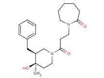 1-{3-[(3S*,4R*)-3-benzyl-4-hydroxy-4-methylpiperidin-1-yl]-3-oxopropyl}azepan-2-one