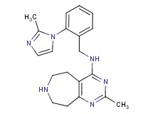 2-methyl-N-[2-(2-methyl-1H-imidazol-1-yl)benzyl]-6,7,8,9-tetrahydro-5H-pyrimido[4,5-d]azepin-4-amine