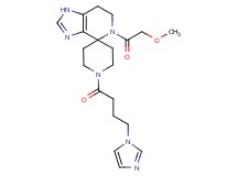 1'-[4-(1H-imidazol-1-yl)butanoyl]-5-(methoxyacetyl)-1,5,6,7-tetrahydrospiro[imidazo[4,5-c]pyridine-4,4'-piperidine]