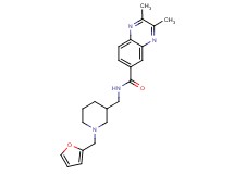 N-{[1-(2-furylmethyl)piperidin-3-yl]methyl}-2,3-dimethylquinoxaline-6-carboxamide