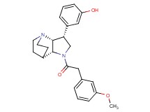 3-{(3R*,3aR*,7aR*)-1-[(3-methoxyphenyl)acetyl]octahydro-4,7-ethanopyrrolo[3,2-b]pyridin-3-yl}phenol