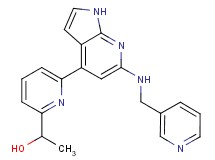 1-(6-{6-[(pyridin-3-ylmethyl)amino]-1H-pyrrolo[2,3-b]pyridin-4-yl}pyridin-2-yl)ethanol