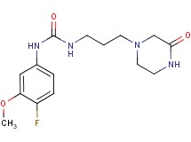 N-(4-fluoro-3-methoxyphenyl)-N'-[3-(3-oxopiperazin-1-yl)propyl]urea