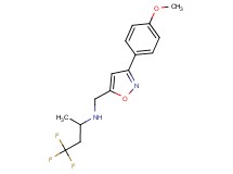 4,4,4-trifluoro-N-{[3-(4-methoxyphenyl)isoxazol-5-yl]methyl}butan-2-amine