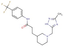 3-{1-[(3-methyl-1H-1,2,4-triazol-5-yl)methyl]piperidin-3-yl}-N-[4-(trifluoromethyl)phenyl]propanamide