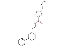 N-[2-(3-phenyl-1-piperidinyl)ethyl]-3-propyl-1H-pyrazole-5-carboxamide