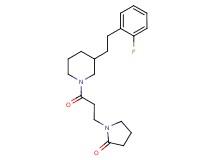 1-(3-{3-[2-(2-fluorophenyl)ethyl]-1-piperidinyl}-3-oxopropyl)-2-pyrrolidinone