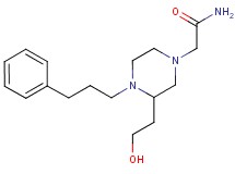 2-[3-(2-hydroxyethyl)-4-(3-phenylpropyl)-1-piperazinyl]acetamide