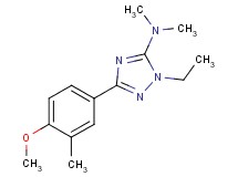 1-ethyl-3-(4-methoxy-3-methylphenyl)-N,N-dimethyl-1H-1,2,4-triazol-5-amine