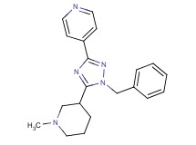 4-[1-benzyl-5-(1-methylpiperidin-3-yl)-1H-1,2,4-triazol-3-yl]pyridine