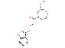 {4-[4-(1H-indol-3-yl)butanoyl]-1,4-oxazepan-6-yl}methanol