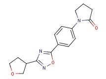1-{4-[3-(tetrahydrofuran-3-yl)-1,2,4-oxadiazol-5-yl]phenyl}pyrrolidin-2-one