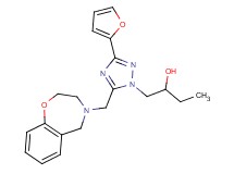 1-[5-(2,3-dihydro-1,4-benzoxazepin-4(5H)-ylmethyl)-3-(2-furyl)-1H-1,2,4-triazol-1-yl]butan-2-ol