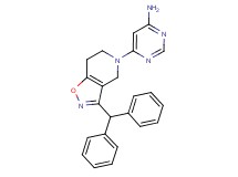 6-[3-(diphenylmethyl)-6,7-dihydroisoxazolo[4,5-c]pyridin-5(4H)-yl]pyrimidin-4-amine