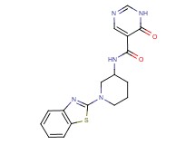 N-[1-(1,3-benzothiazol-2-yl)-3-piperidinyl]-6-oxo-1,6-dihydro-5-pyrimidinecarboxamide