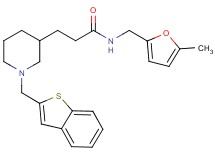 3-[1-(1-benzothien-2-ylmethyl)-3-piperidinyl]-N-[(5-methyl-2-furyl)methyl]propanamide