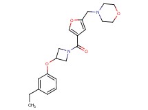 4-[(4-{[3-(3-ethylphenoxy)azetidin-1-yl]carbonyl}-2-furyl)methyl]morpholine
