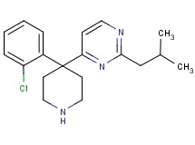 4-[4-(2-chlorophenyl)-4-piperidinyl]-2-isobutylpyrimidine hydrochloride