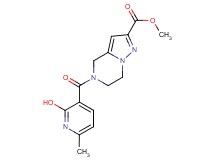 methyl 5-[(2-hydroxy-6-methyl-3-pyridinyl)carbonyl]-4,5,6,7-tetrahydropyrazolo[1,5-a]pyrazine-2-carboxylate