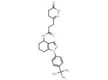 N-[1-(4-tert-butylphenyl)-4,5,6,7-tetrahydro-1H-indazol-4-yl]-3-(6-oxo-1,4,5,6-tetrahydro-3-pyridazinyl)propanamide
