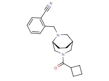 2-{[(1R*,5R*)-3-(cyclobutylcarbonyl)-3,6-diazabicyclo[3.2.2]non-6-yl]methyl}benzonitrile