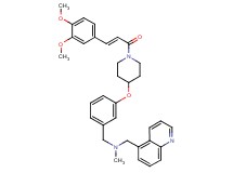 1-[3-({1-[(2E)-3-(3,4-dimethoxyphenyl)-2-propenoyl]-4-piperidinyl}oxy)phenyl]-N-methyl-N-(5-quinolinylmethyl)methanamine