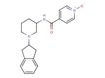 N-[1-(2,3-dihydro-1H-inden-2-yl)-3-piperidinyl]isonicotinamide 1-oxide