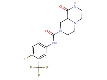 N-[4-fluoro-3-(trifluoromethyl)phenyl]-9-oxooctahydro-2H-pyrazino[1,2-a]pyrazine-2-carboxamide