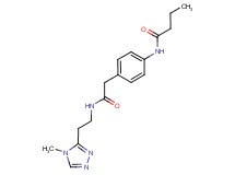 N-[4-(2-{[2-(4-methyl-4H-1,2,4-triazol-3-yl)ethyl]amino}-2-oxoethyl)phenyl]butanamide