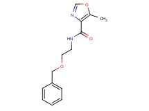 N-[2-(benzyloxy)ethyl]-5-methyl-1,3-oxazole-4-carboxamide