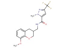 N-[(8-methoxy-3,4-dihydro-2H-chromen-3-yl)methyl]-1-methyl-3-(trifluoromethyl)-1H-pyrazole-5-carboxamide