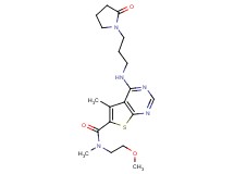 N-(2-methoxyethyl)-N,5-dimethyl-4-{[3-(2-oxo-1-pyrrolidinyl)propyl]amino}thieno[2,3-d]pyrimidine-6-carboxamide