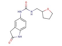 N-(2-oxo-2,3-dihydro-1H-indol-5-yl)-N'-(tetrahydrofuran-2-ylmethyl)urea